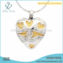 Unique memorial heart pendant for ashes jewelry,heart pendant for ashes